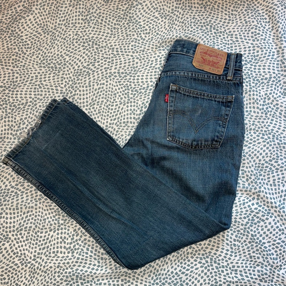 Levi’s 505 Straight Fit - distressed 31x30